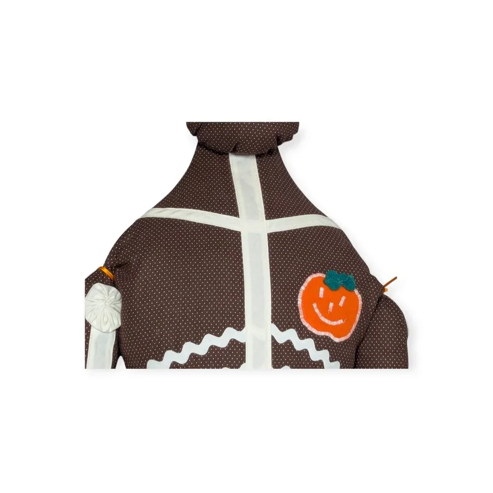 Unique Handmade Brown & White Cloth Hanging Skeleton Halloween Decor 60